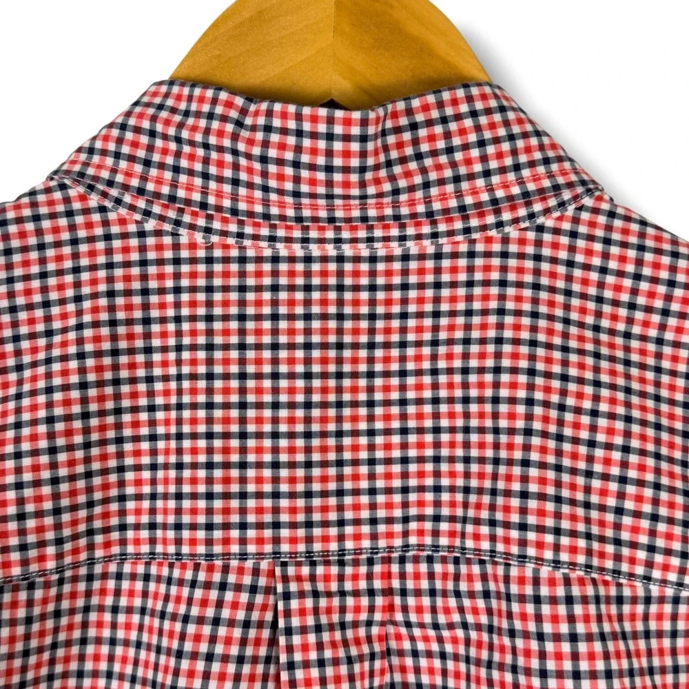 Ralph Lauren Button Down Boy Youth XL 18-20 Red Black Gingham Plaid Preppy Shirt